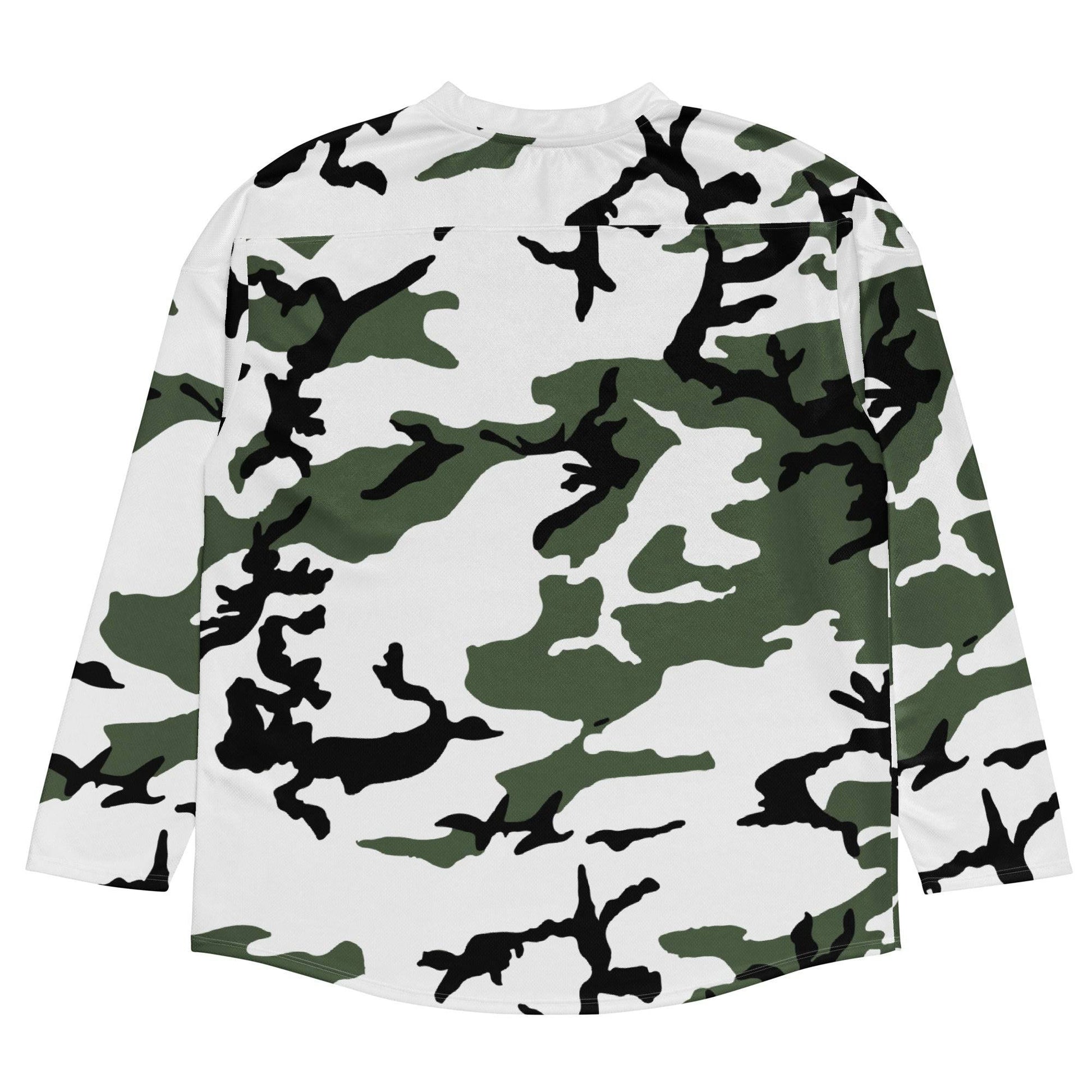 Three-Color Snow Camo Hockey Jersey - Winter BDU Performance Top