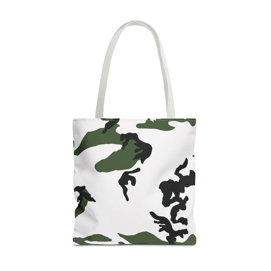 Three-Color Snow Camo Vertical Tote Bag _ Concealing Coloration