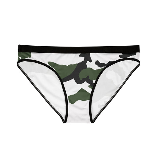 Three-Color Snow Camo Women's Panties _ Concealing Coloration