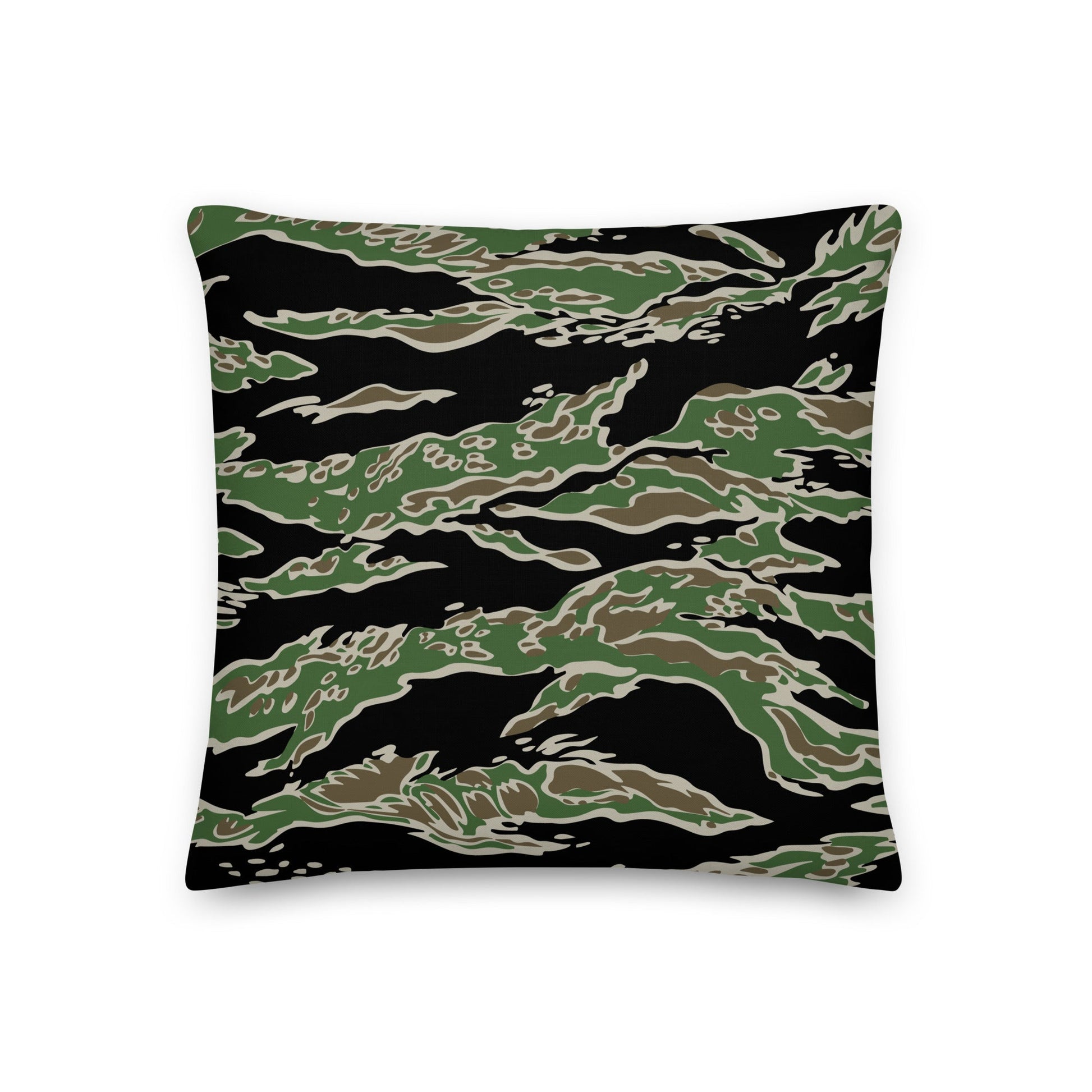 Tiger Stripe LLS Camo 18" Throw Pillow _ Concealing Coloration