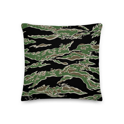 Tiger Stripe LLS Camo 18" Throw Pillow _ Concealing Coloration