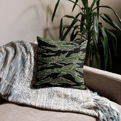 Tiger Stripe LLS Camo 18" Throw Pillow _ Concealing Coloration