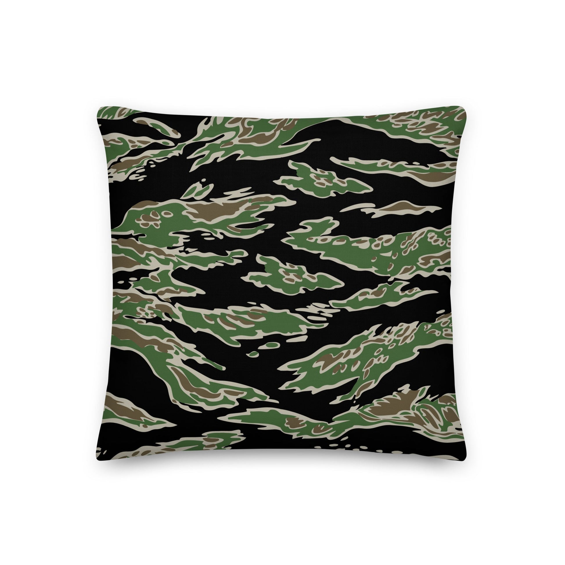 Tiger Stripe LLS Camo 18" Throw Pillow _ Concealing Coloration