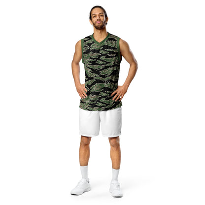 Tiger Stripe LLS Camo Basketball Jersey - Concealing Coloration
