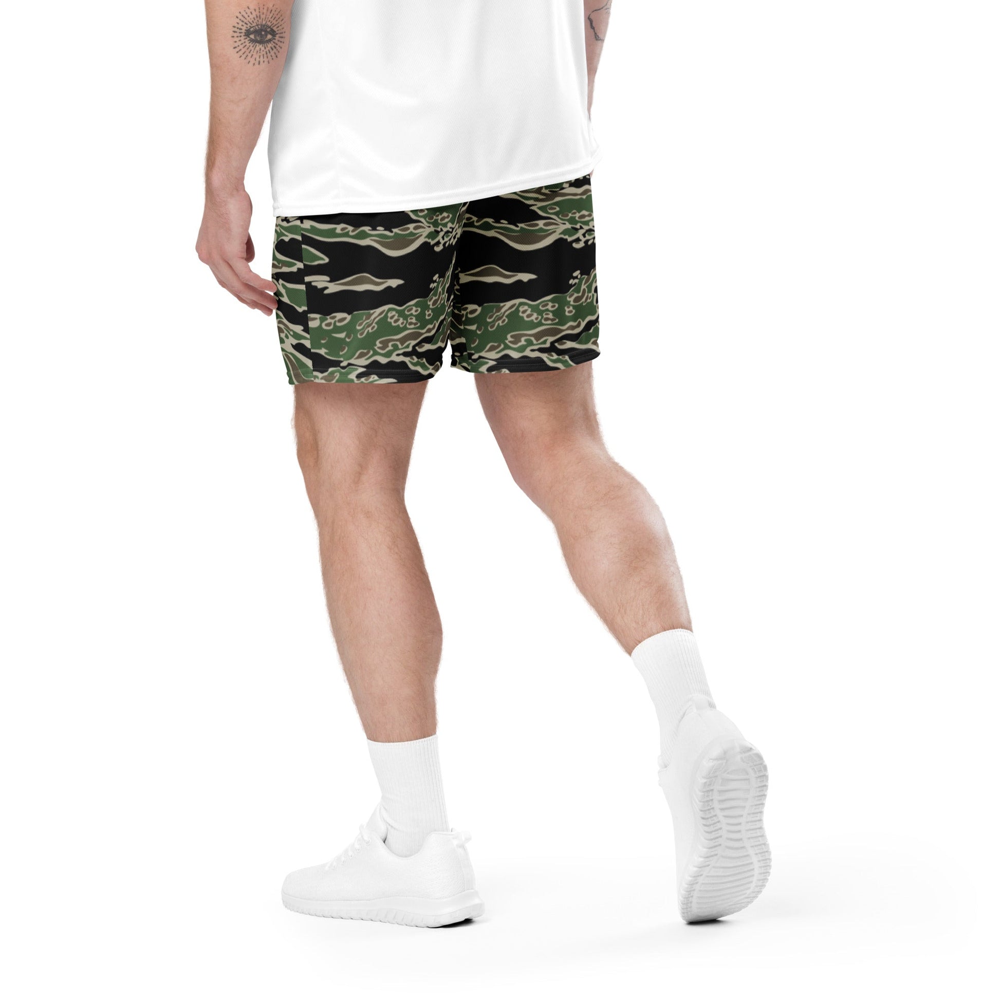 Tiger Stripe LLS Camo Basketball Shorts _ Concealing Coloration