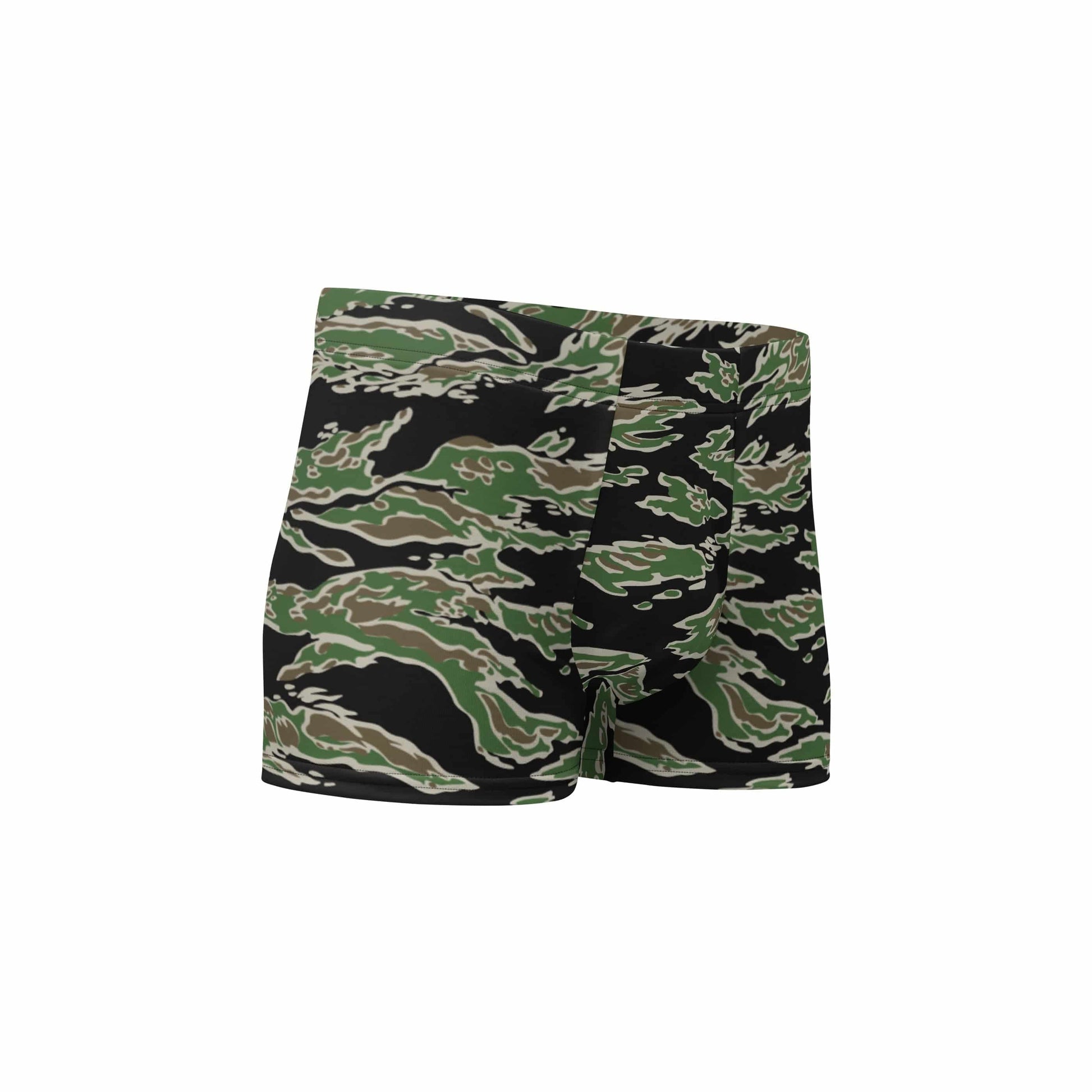 Tiger Stripe Camo Boxer Briefs Form Fitting Men’s Camouflage Underwear