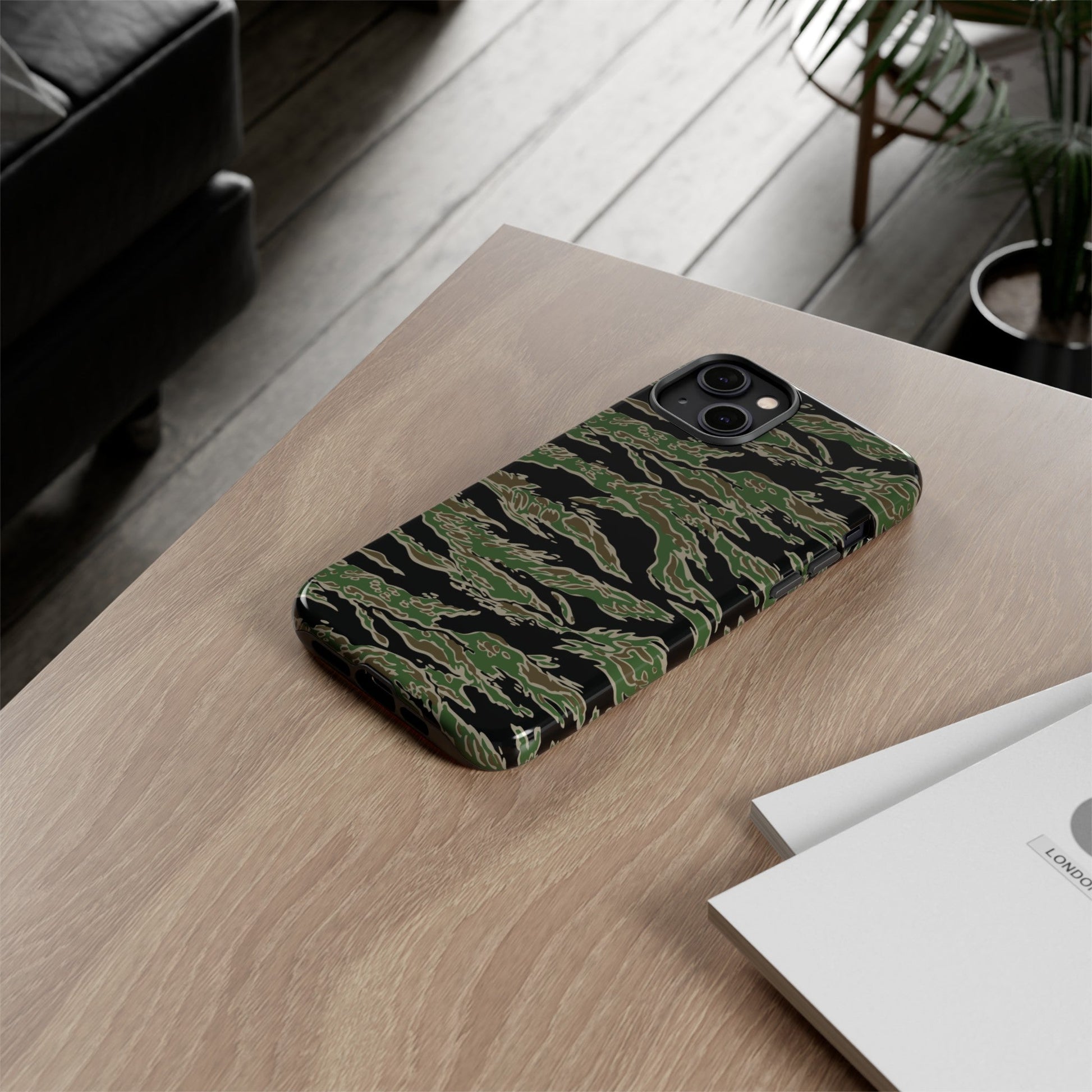 Tiger Stripe LLS Camo Field Case for iPhone® 14 Plus _ Concealing Coloration