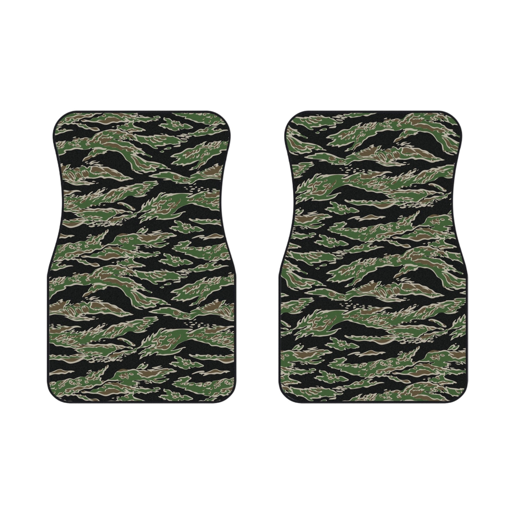 Tiger Stripe LLS Camo Front Seat Car Mats (Set of 2) _ Concealing Coloration