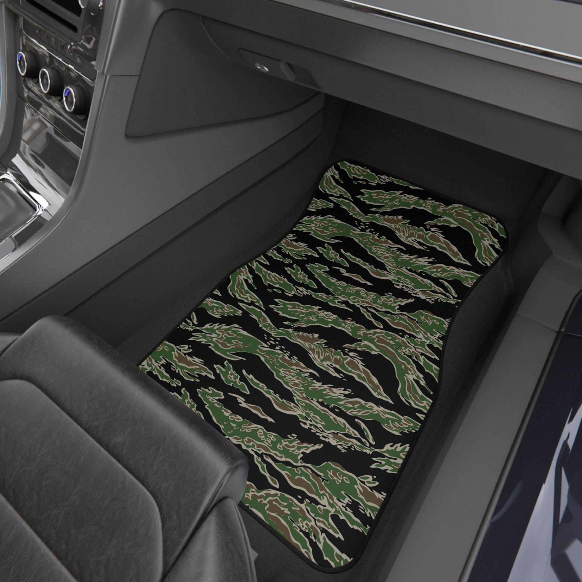 Tiger Stripe LLS Camo Front Seat Car Mats (Set of 2) _ Concealing Coloration