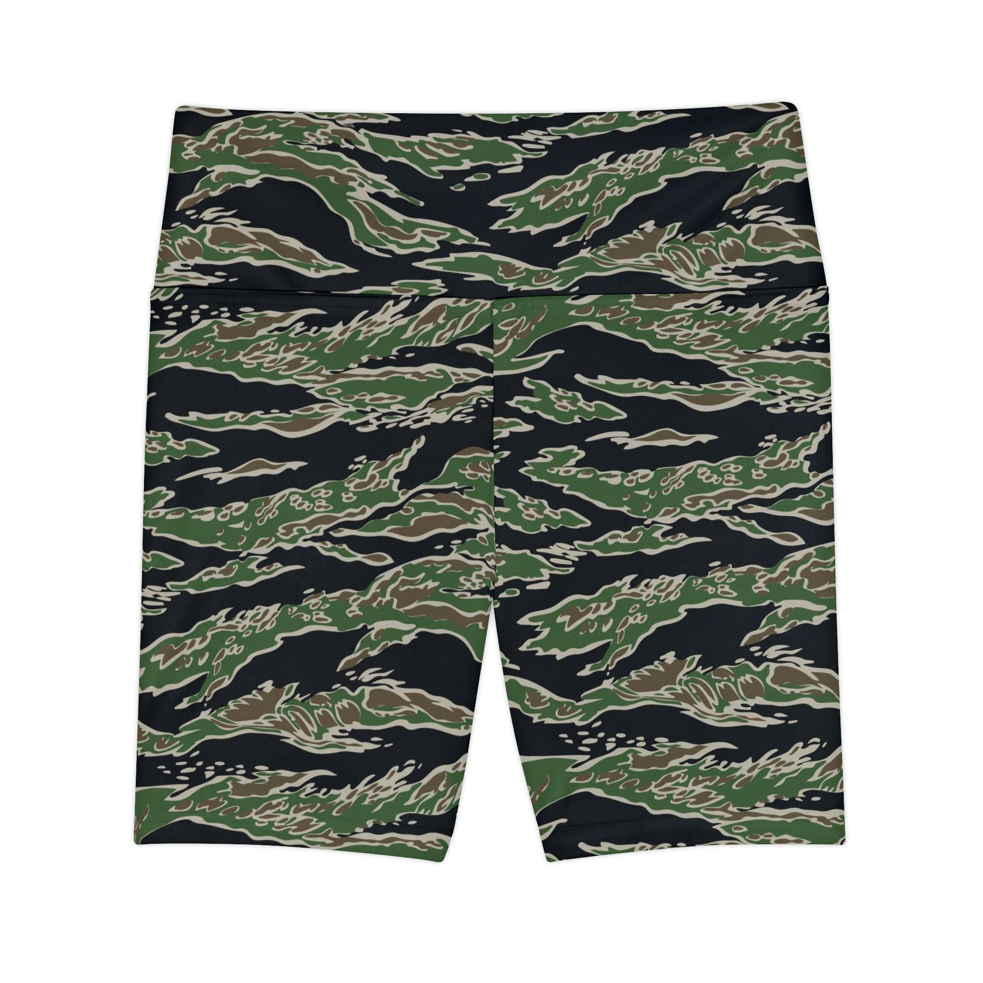 Tiger Stripe LLS Camo High-Rise Bike Shorts - Concealing Coloration