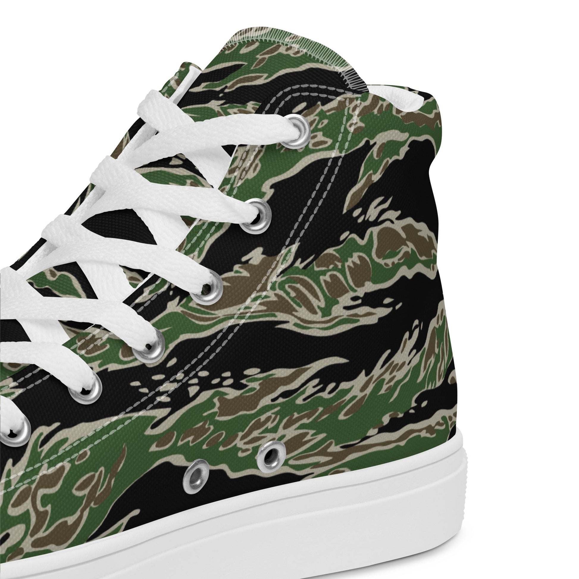 Tiger Stripe LLS Camo Men's Sneaker Hi - White