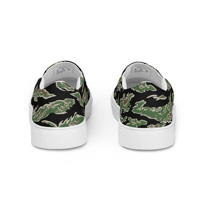 Tiger Stripe LLS Camo Men's Slip-On Sneaker _ Concealing Coloration