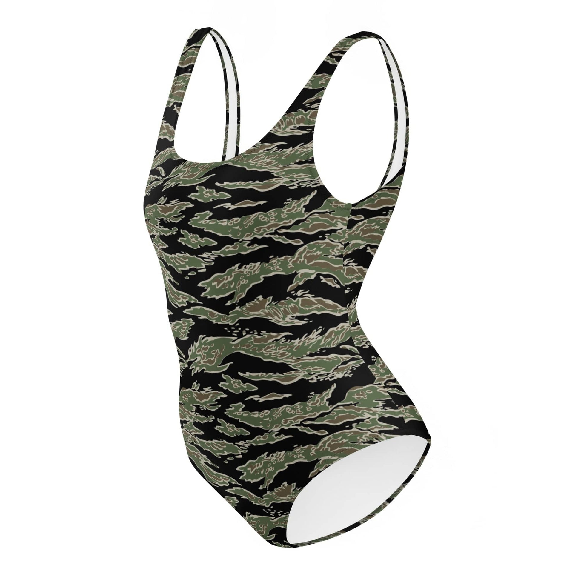 Tiger Stripe LLS Camo One-Piece Swimsuit _ Concealing Coloration