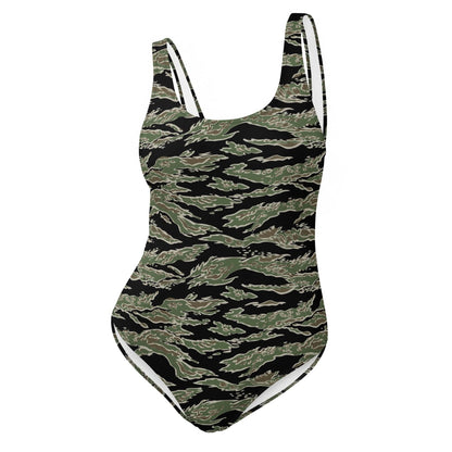 Tiger Stripe LLS Camo One-Piece Swimsuit _ Concealing Coloration