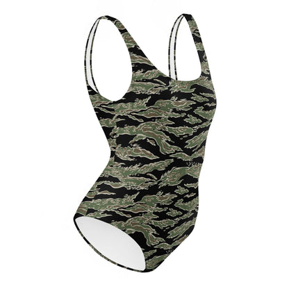 Tiger Stripe LLS Camo One-Piece Swimsuit _ Concealing Coloration