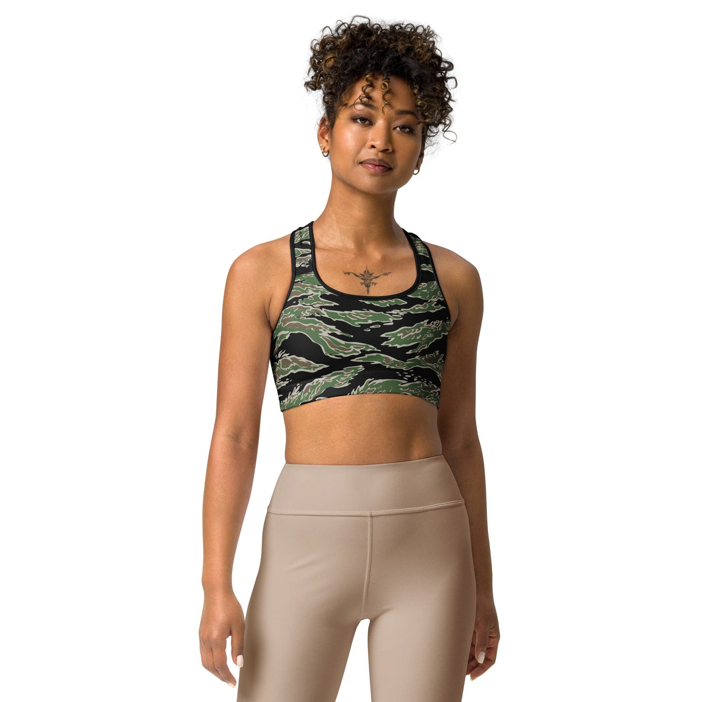 Tiger Stripe LLS Camo Racerback Sports Bra