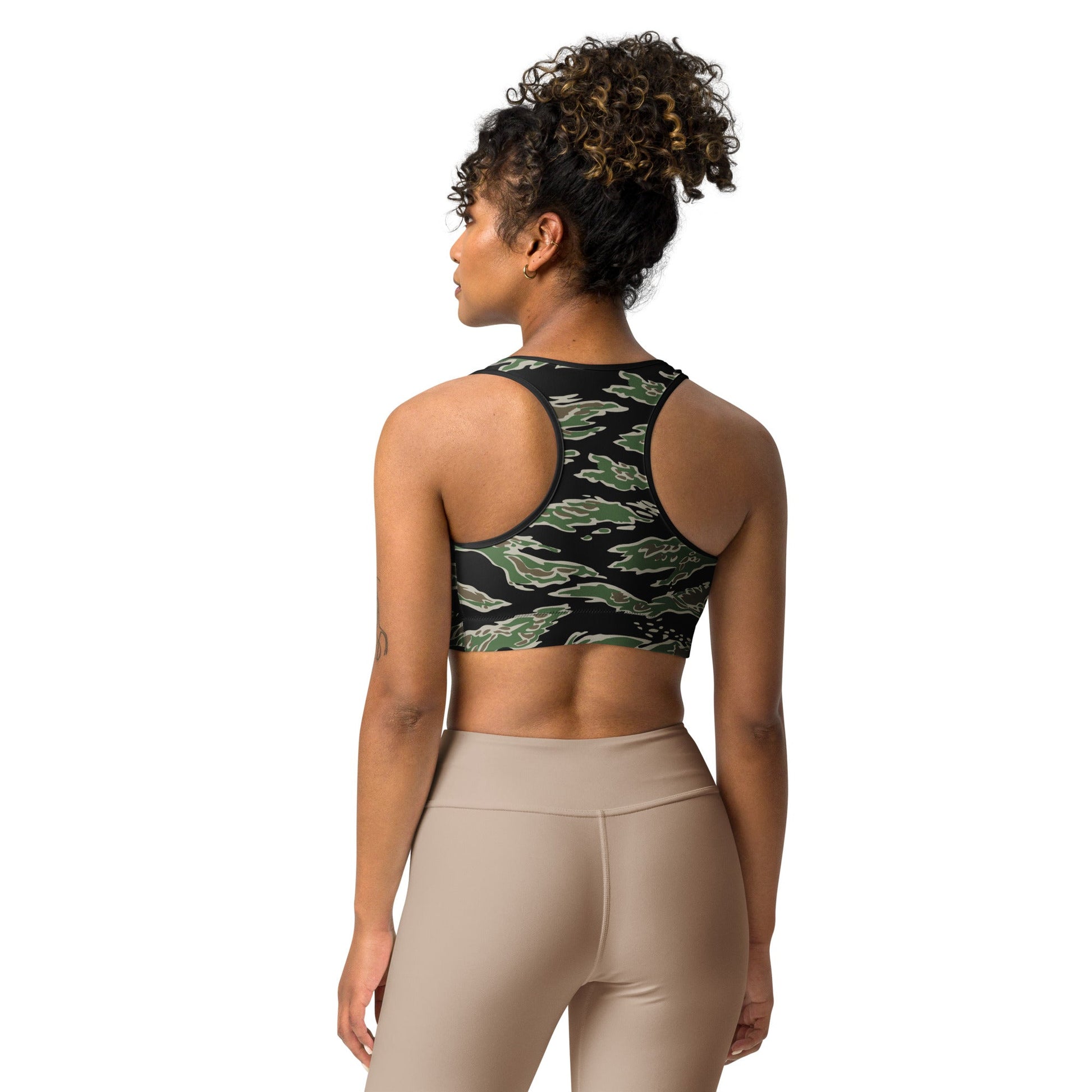 Tiger Stripe LLS Camo Racerback Sports Bra