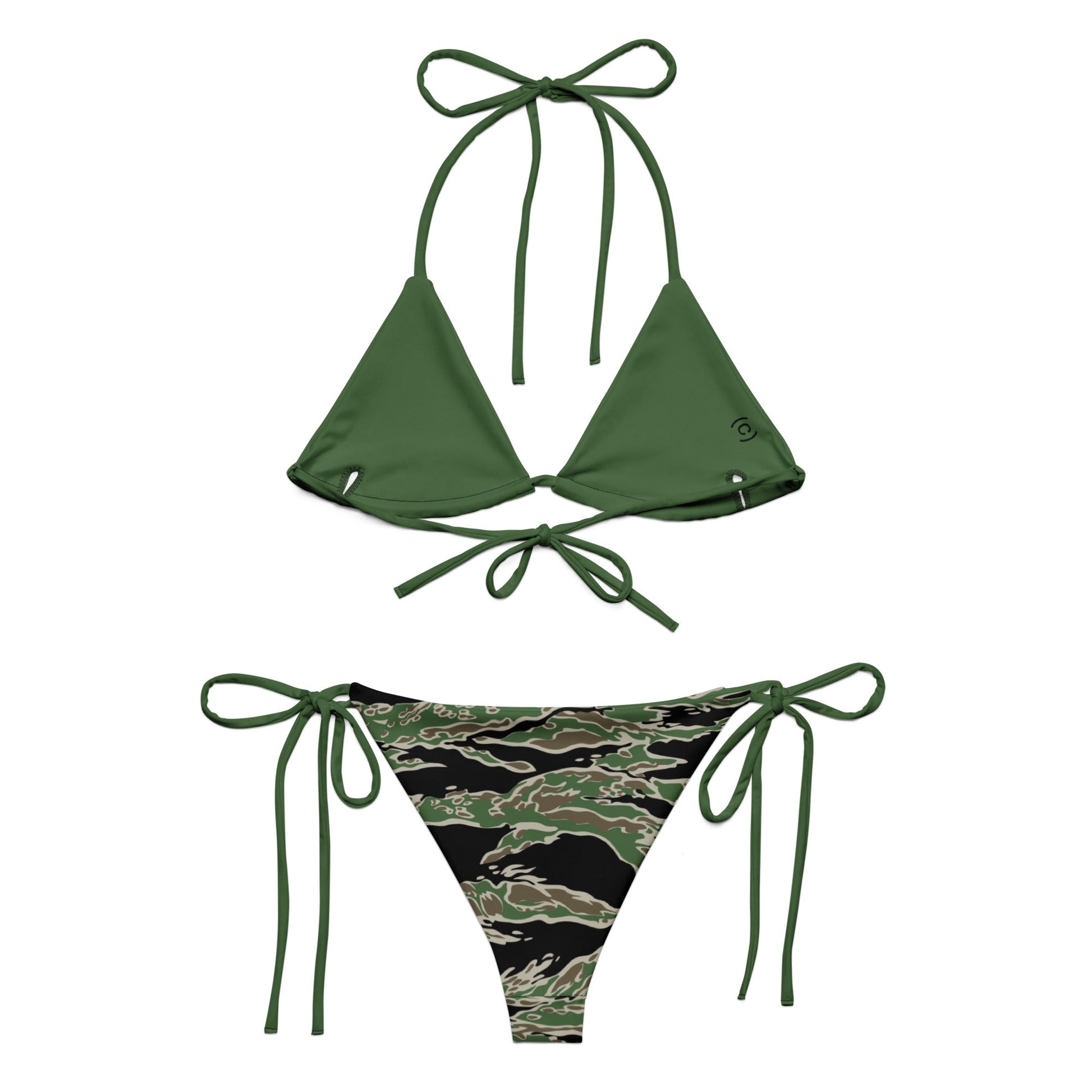 Tiger Stripe LLS Camo String Bikini Set _ Concealing Coloration