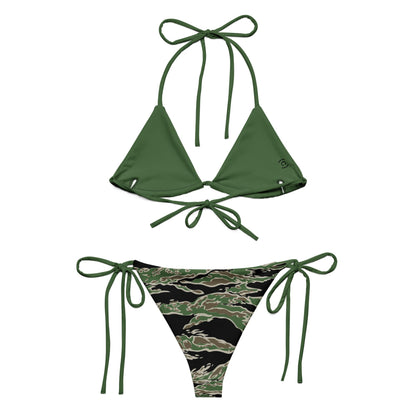 Tiger Stripe LLS Camo String Bikini Set _ Concealing Coloration