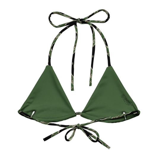 Tiger Stripe LLS Camo String Bikini Top