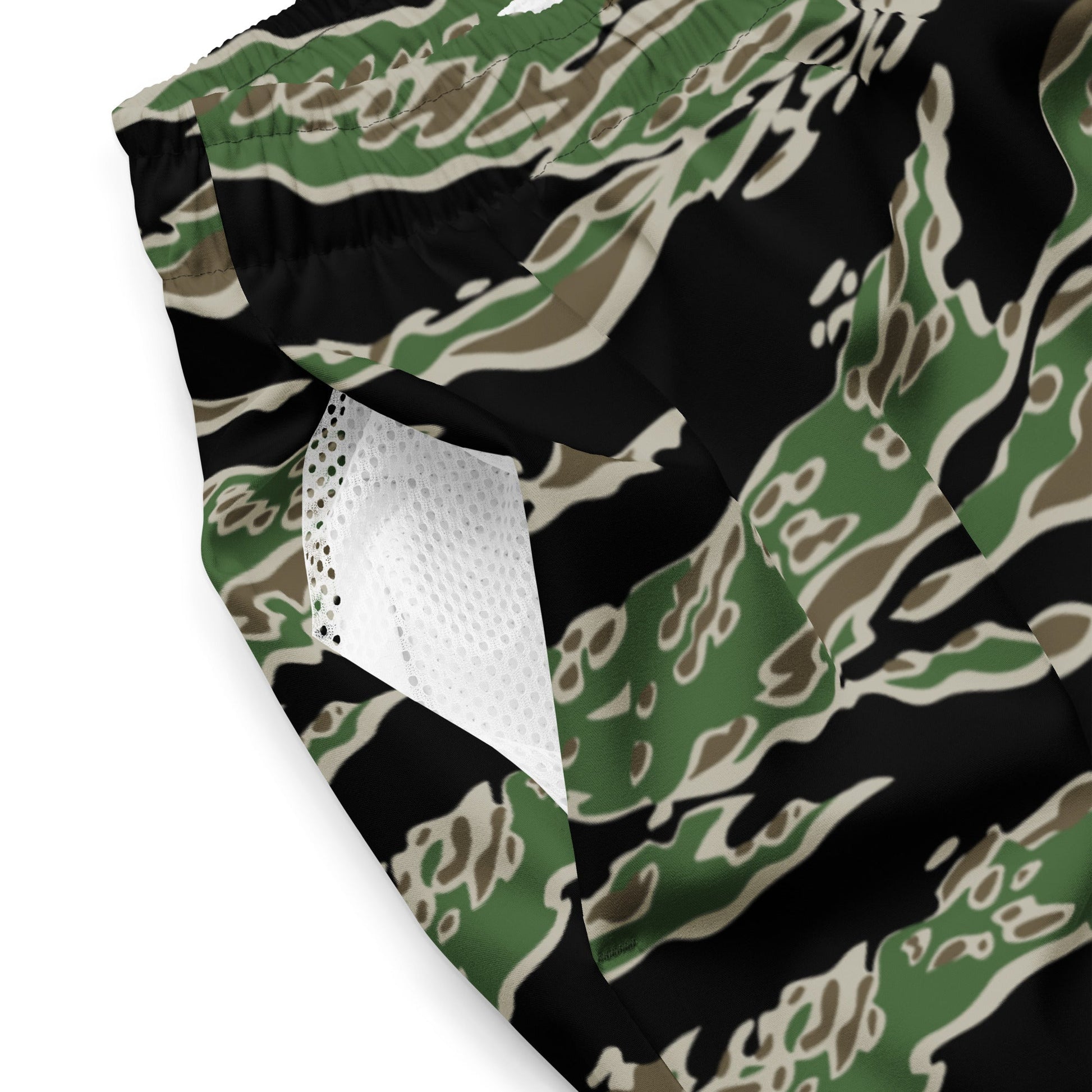 Tiger Stripe LLS Camo Swim Trunks _ Concealing Coloration