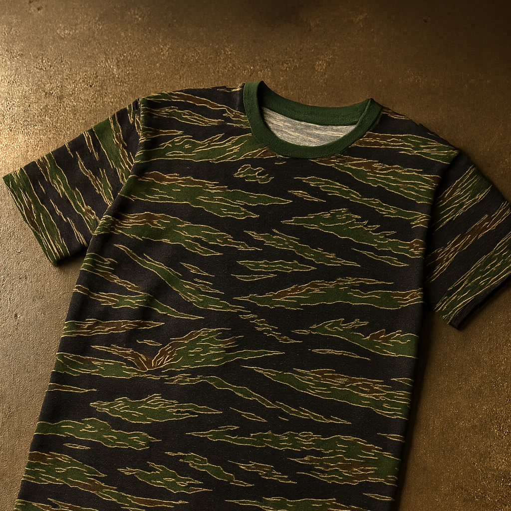 Tiger Stripe LLS Camo Midweight T-Shirt - Concealing Coloration
