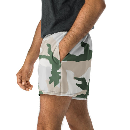 Tundra Alpine Camo 2.5″ inseam Tech Shorts _ Concealing Coloration.