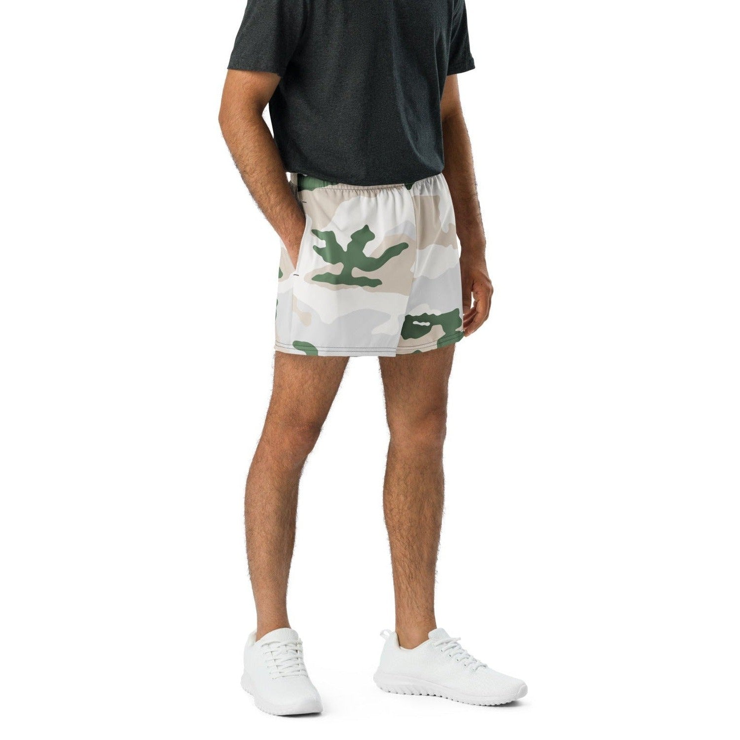 Tundra Alpine Camo 2.5″ inseam Tech Shorts _ Concealing Coloration.