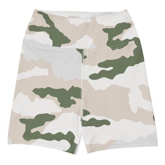 Tundra Alpine Camo Mid-Thigh Bike Shorts