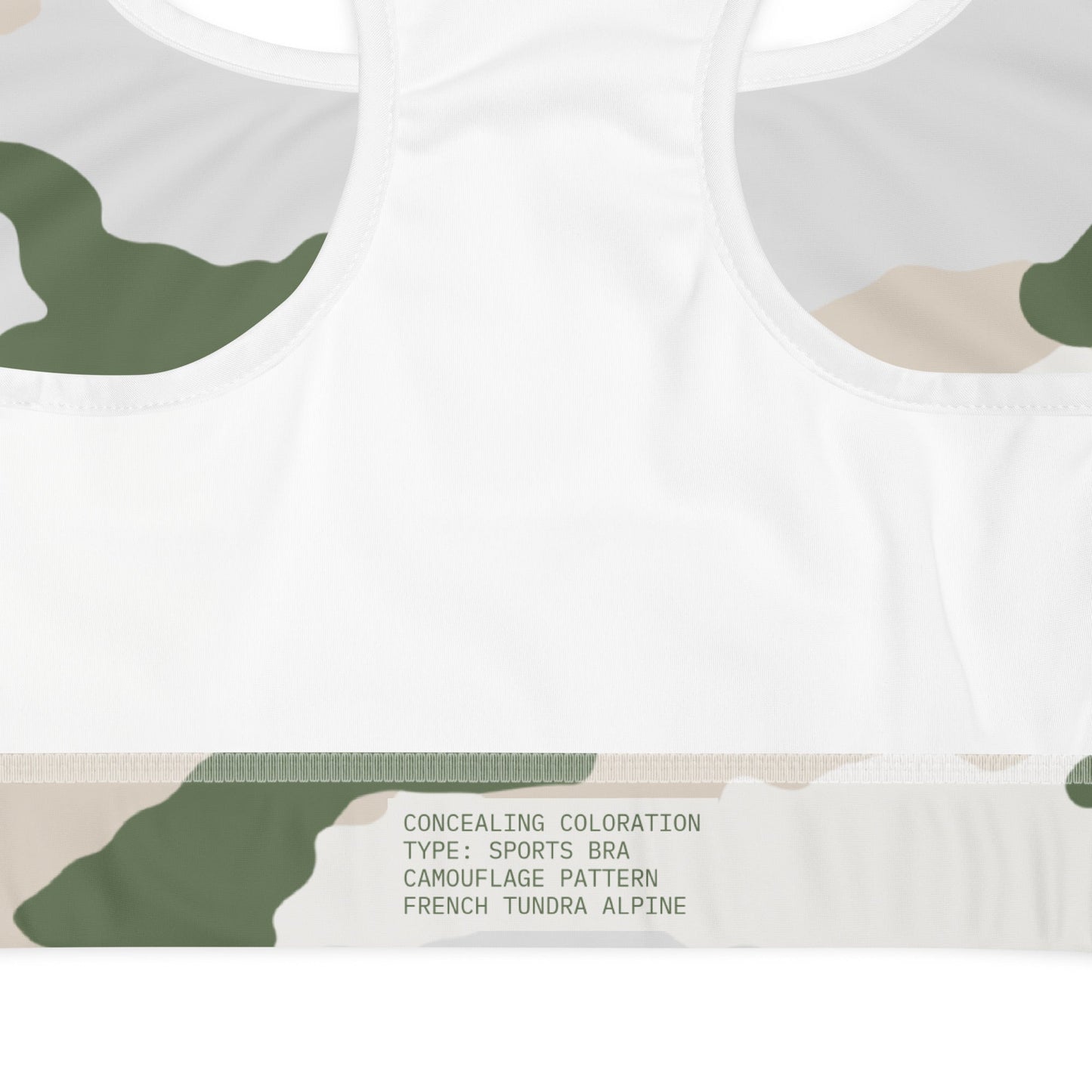 Tundra Alpine Camo Racerback Sports Bra