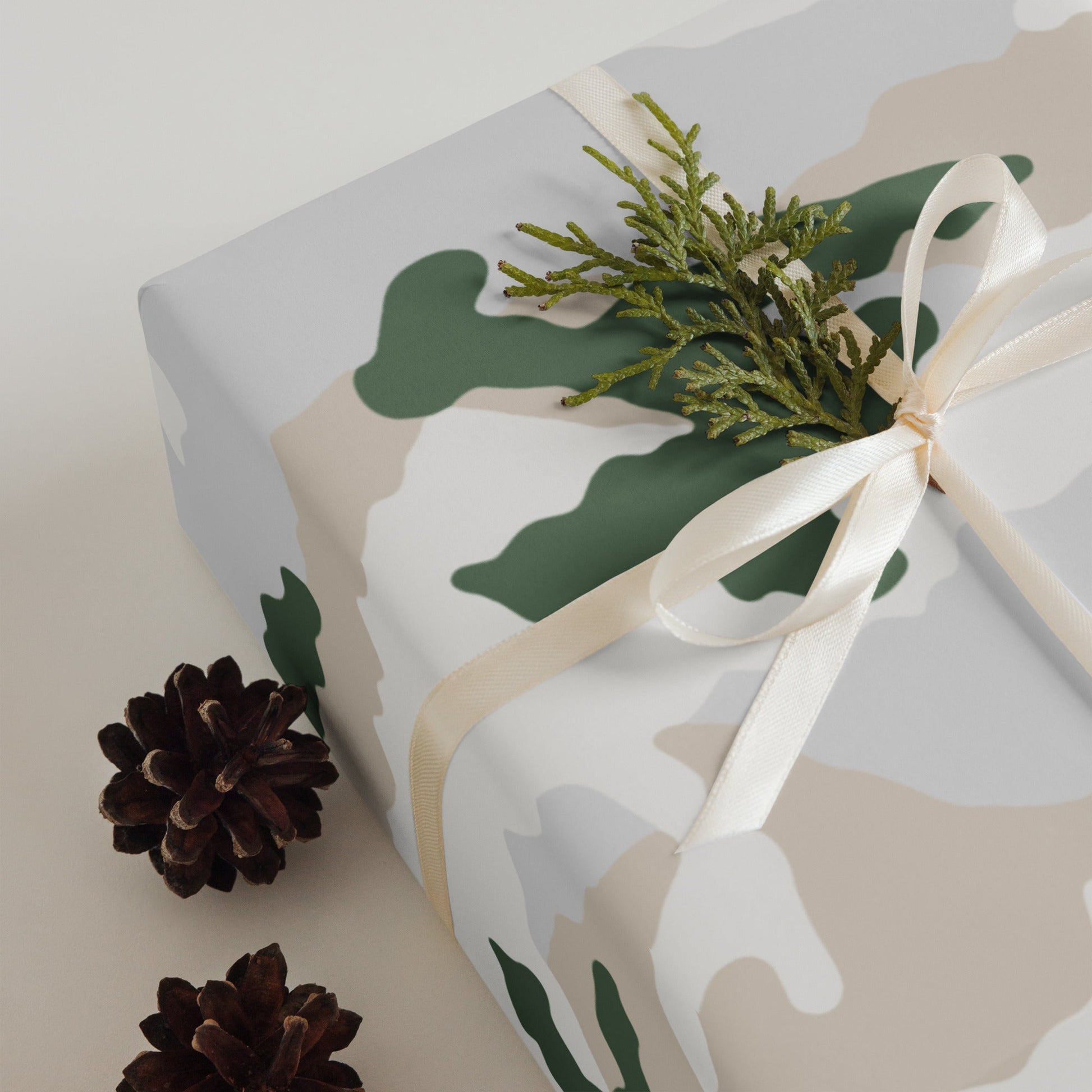 Tundra Alpine Camo Wrapping Paper _ Concealing Coloration