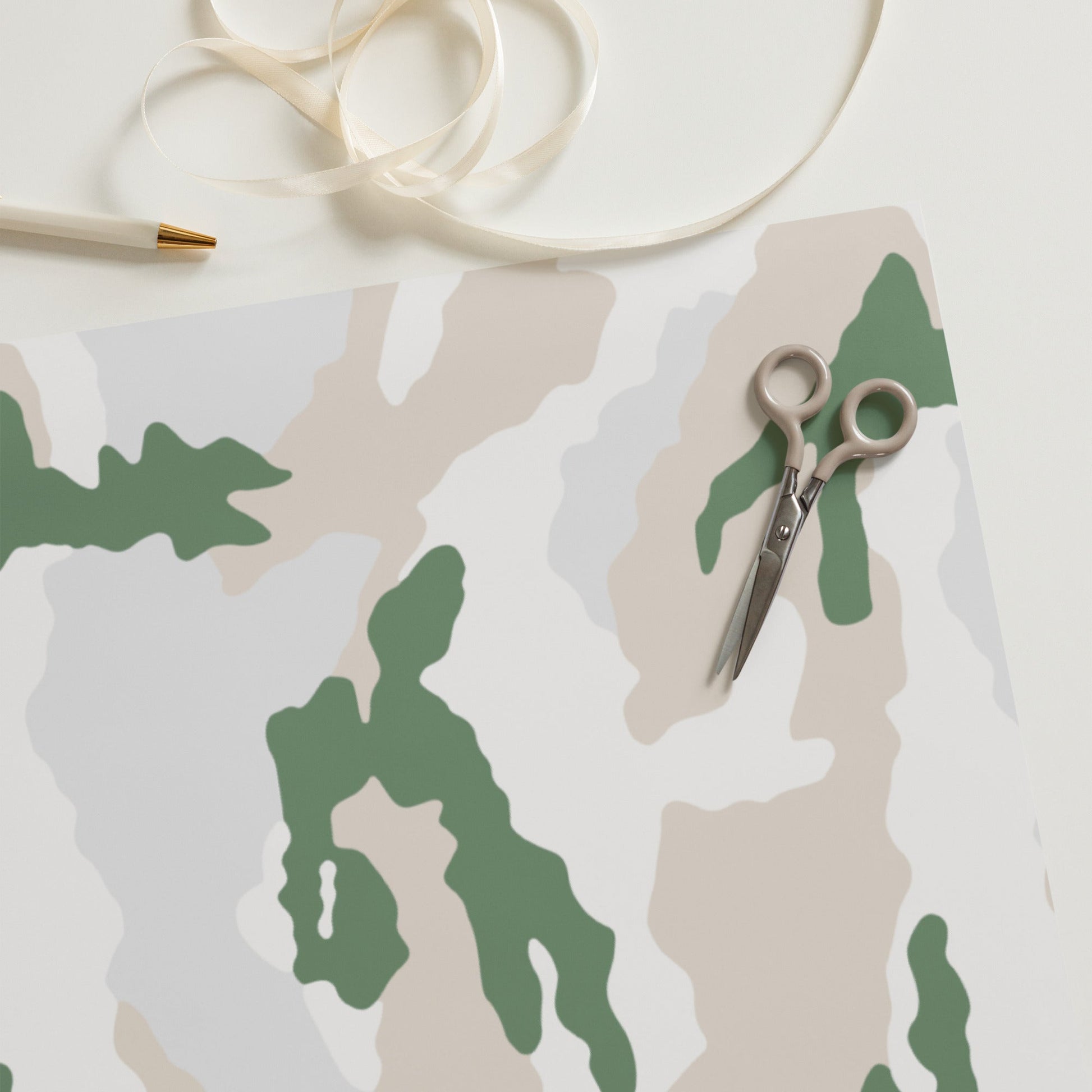 Tundra Alpine Camo Wrapping Paper _ Concealing Coloration