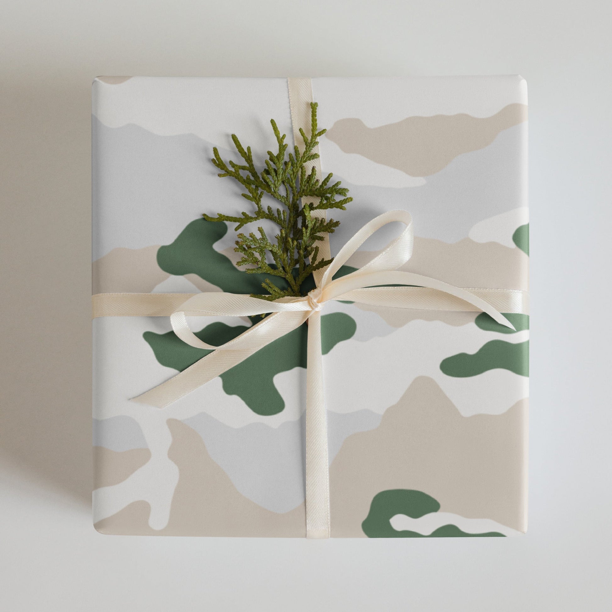 Tundra Alpine Camo Wrapping Paper _ Concealing Coloration