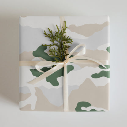 Tundra Alpine Camo Wrapping Paper _ Concealing Coloration