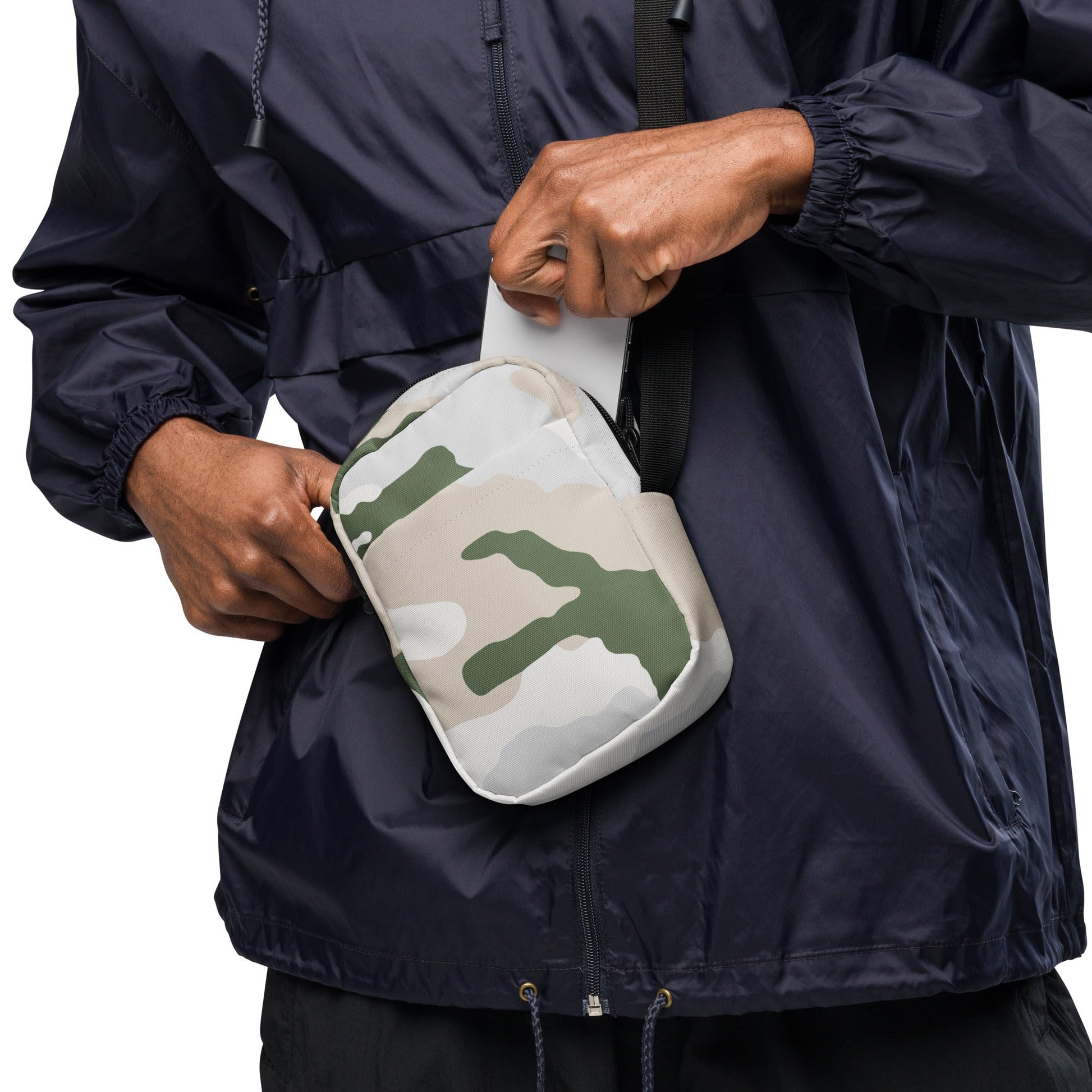 Tundra Alpine Snow Camo Crossbody Bag - Concealing Coloration