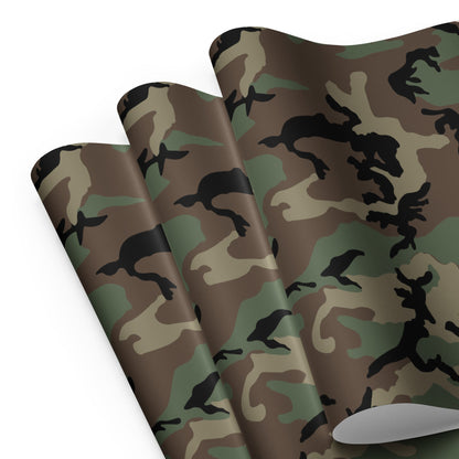 U.S. M81 Woodland Camo Wrapping Paper _ Concealing Coloration