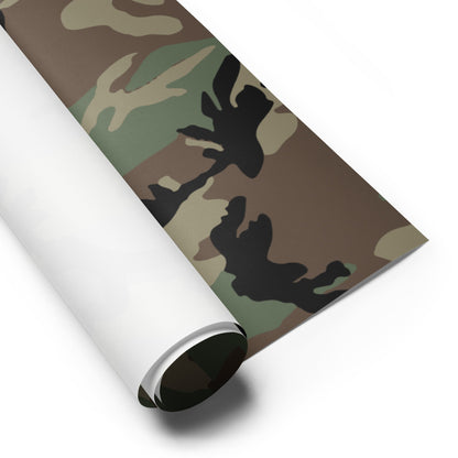 U.S. M81 Woodland Camo Wrapping Paper _ Concealing Coloration