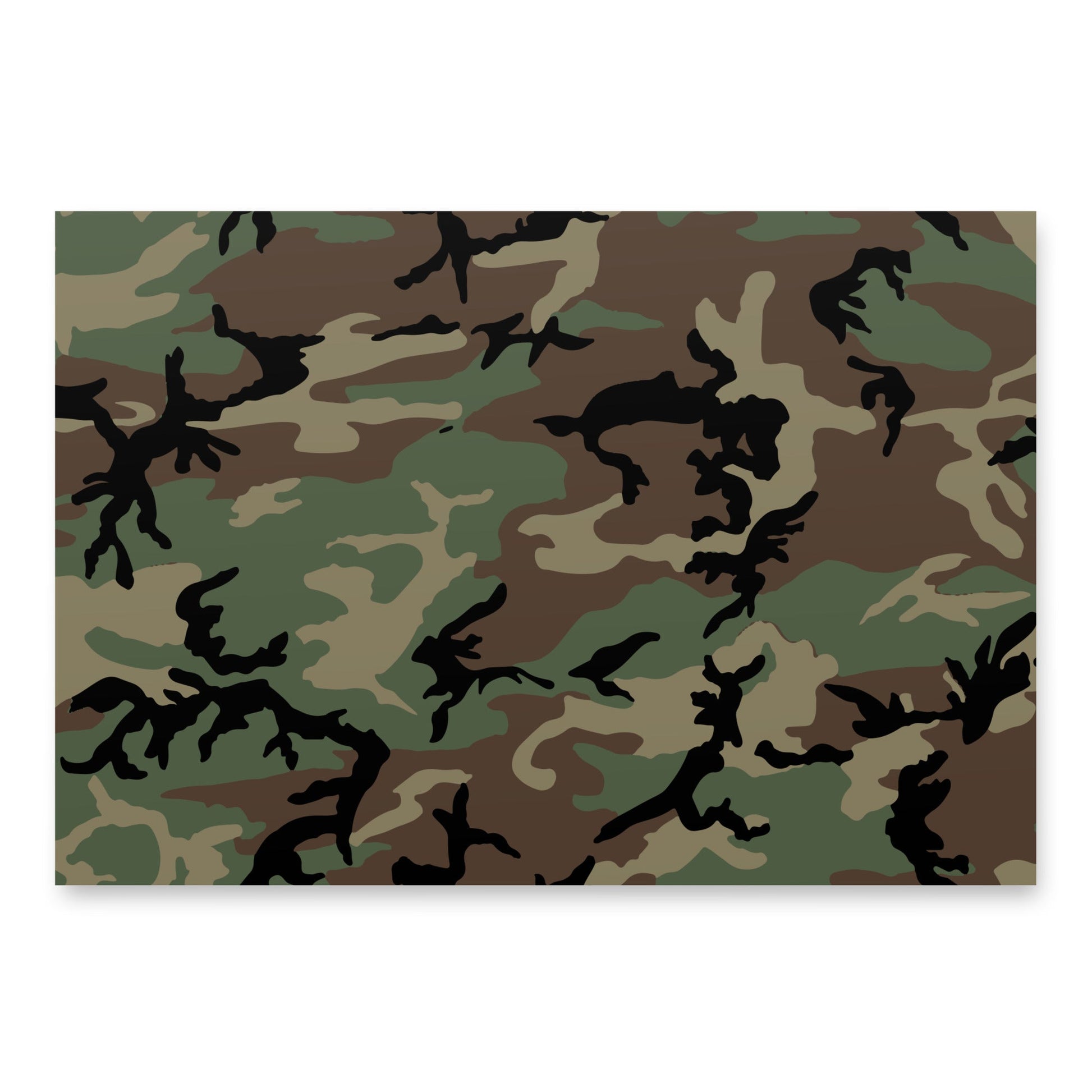 U.S. M81 Woodland Camo Wrapping Paper _ Concealing Coloration