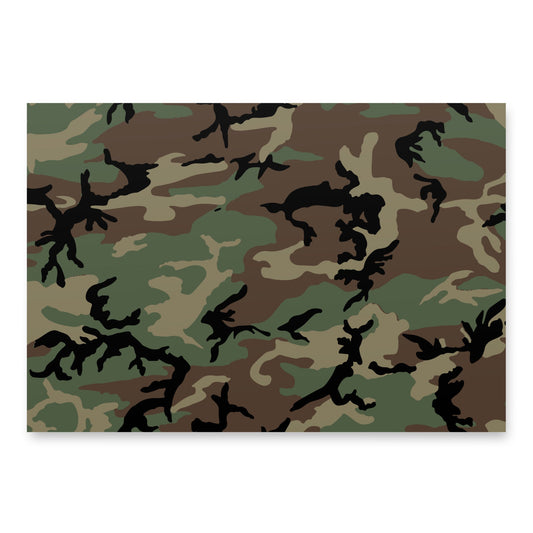 U.S. M81 Woodland Camo Wrapping Paper