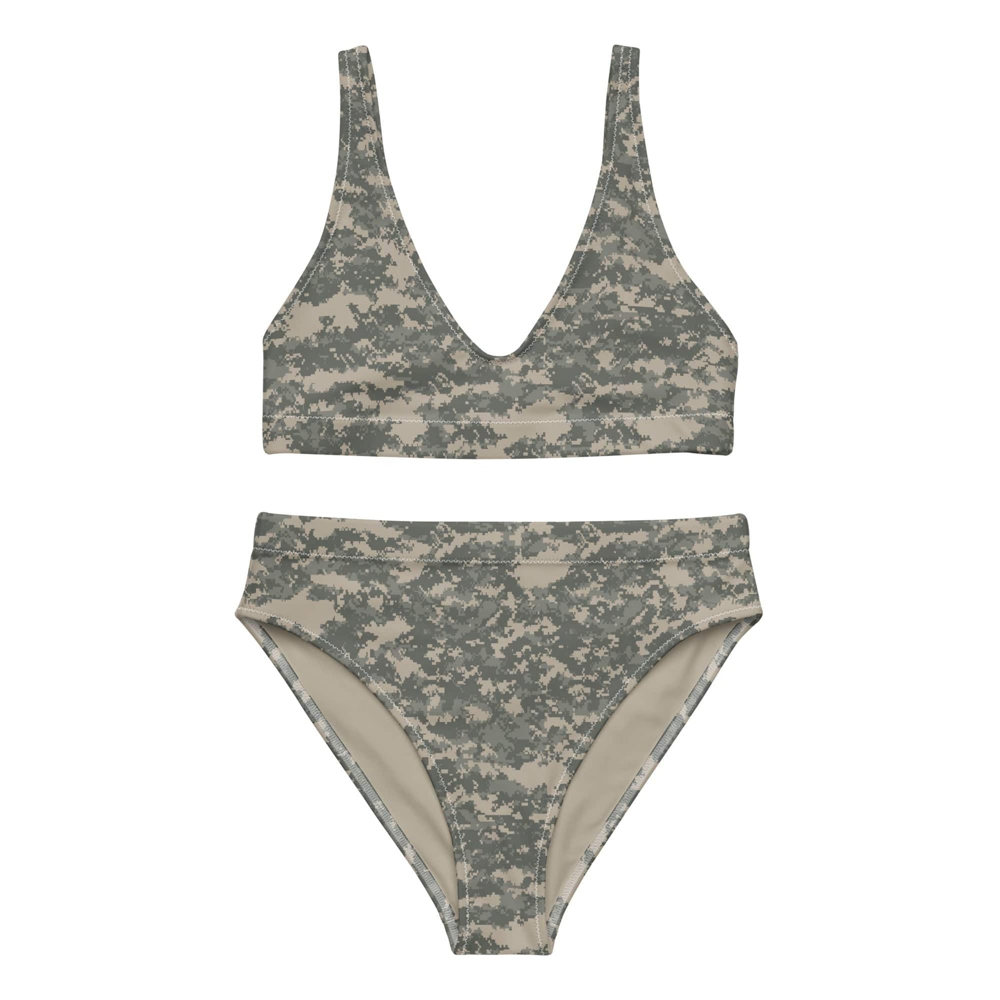 UCP Camo High-Waisted Bikini Set _ Concealing Coloration