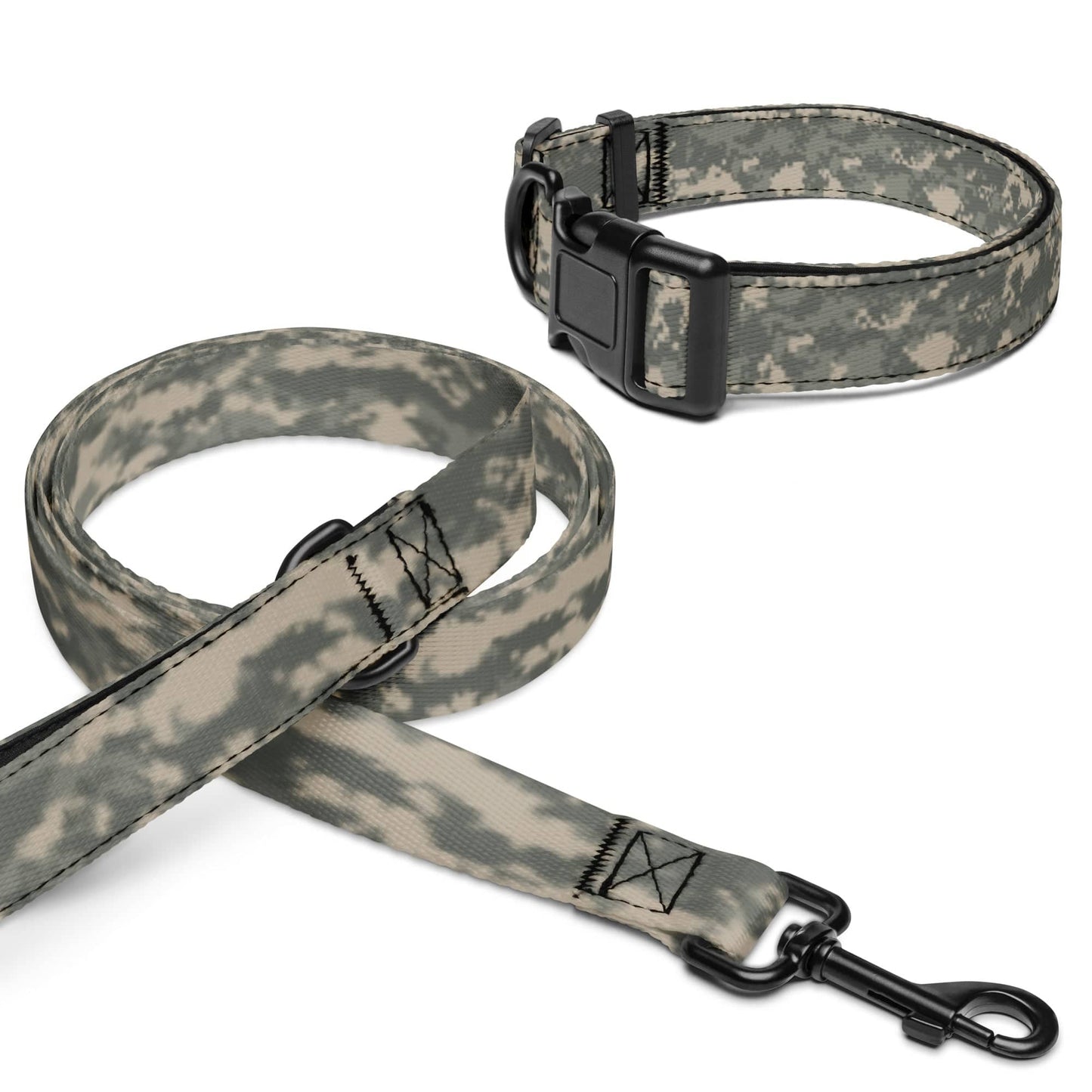 Universal Camouflage Pattern (UCP) Dog Collar & Leash Set - Concealing Coloration