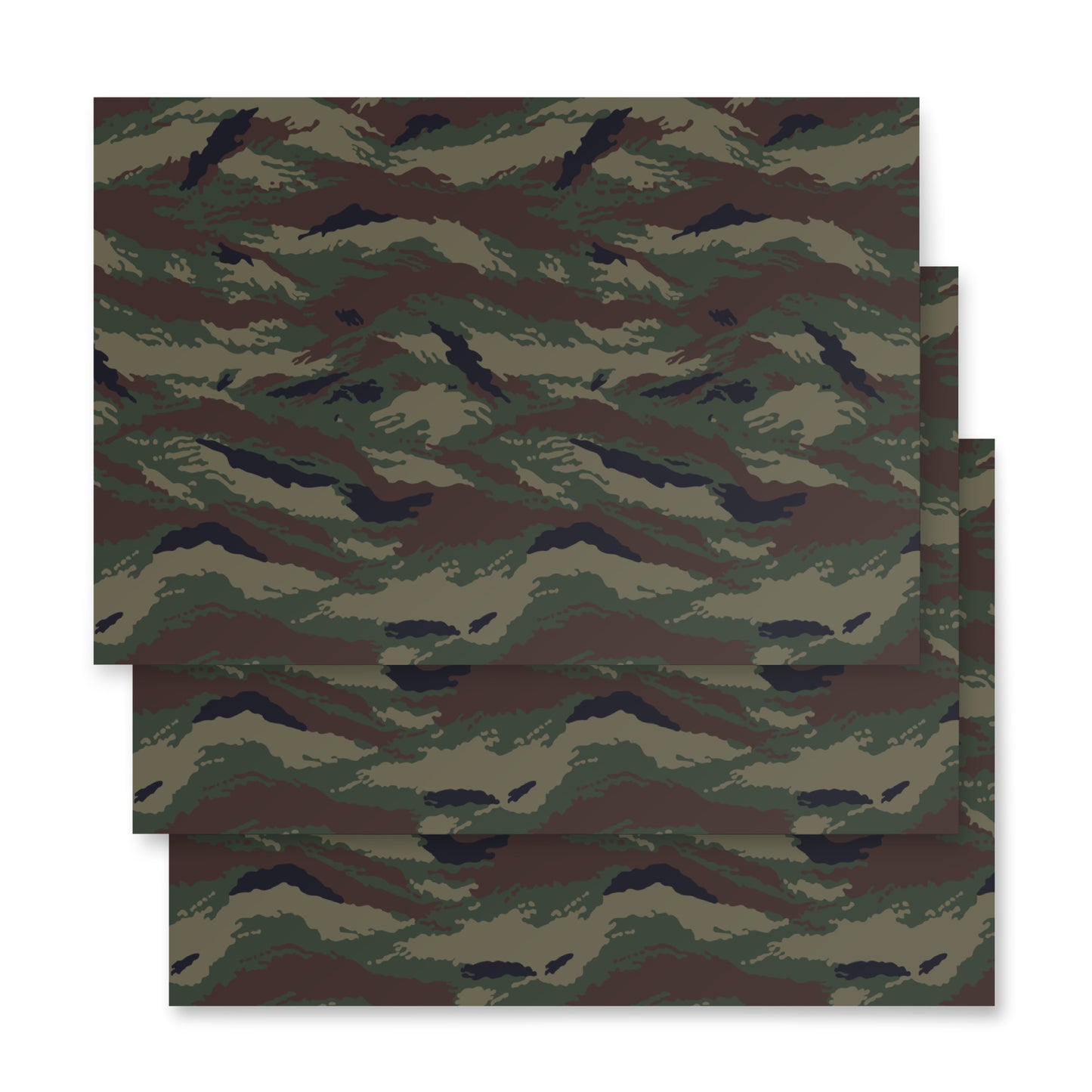 Kamysh Woodland Camo Wrapping Paper Sheets