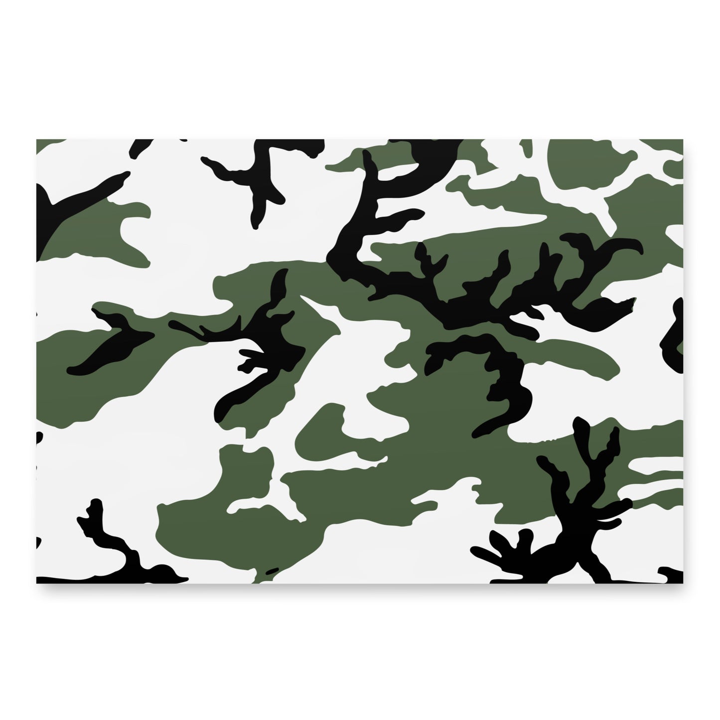 Three-Color Snow Camo Wrapping Paper