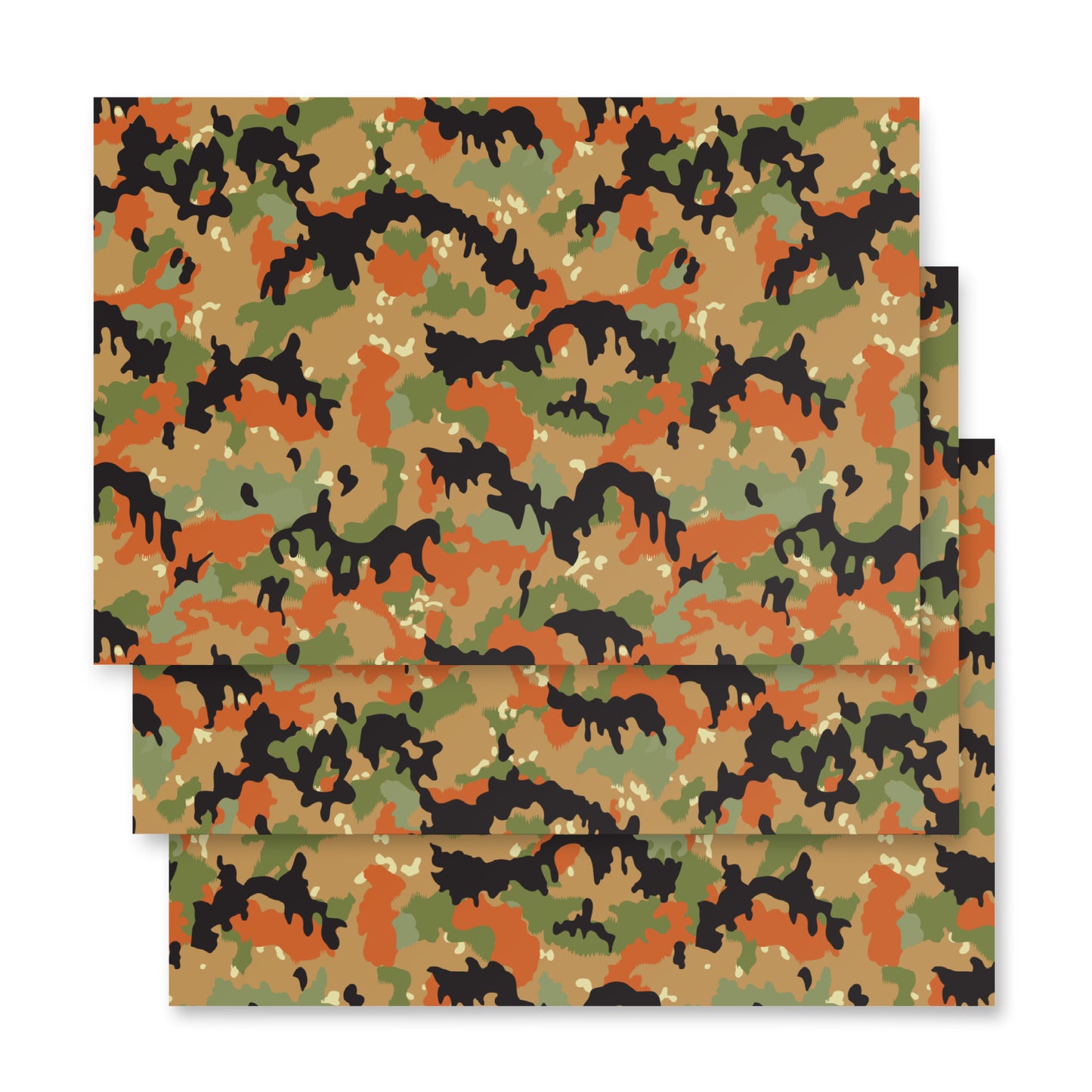 Leibermuster Camo Wrapping Paper Sheets