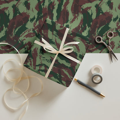 Portuguese Lizard Camo Wrapping Paper Sheets